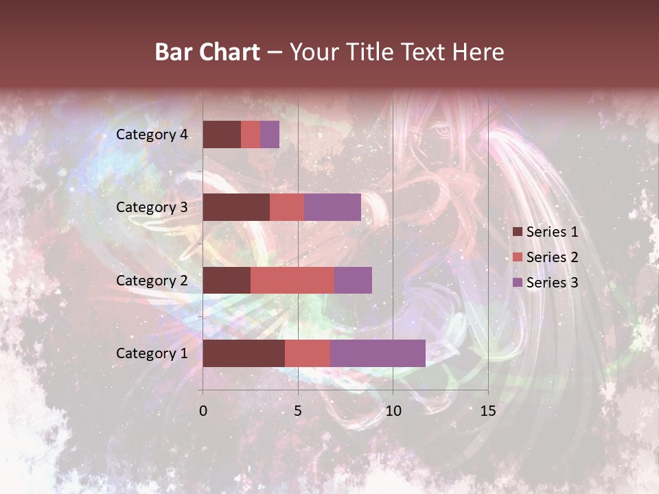 A Woman With Long Hair Is Dancing On A Colorful Background PowerPoint Template