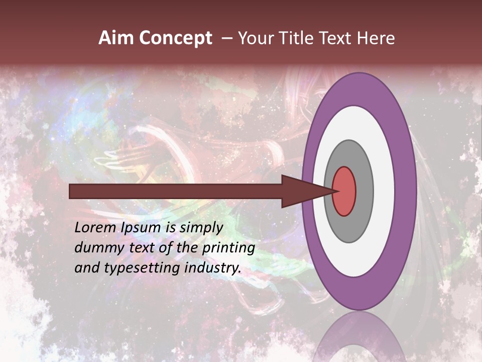 A Woman With Long Hair Is Dancing On A Colorful Background PowerPoint Template