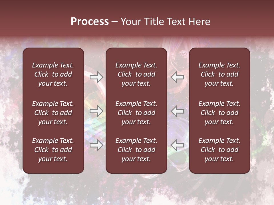 A Woman With Long Hair Is Dancing On A Colorful Background PowerPoint Template