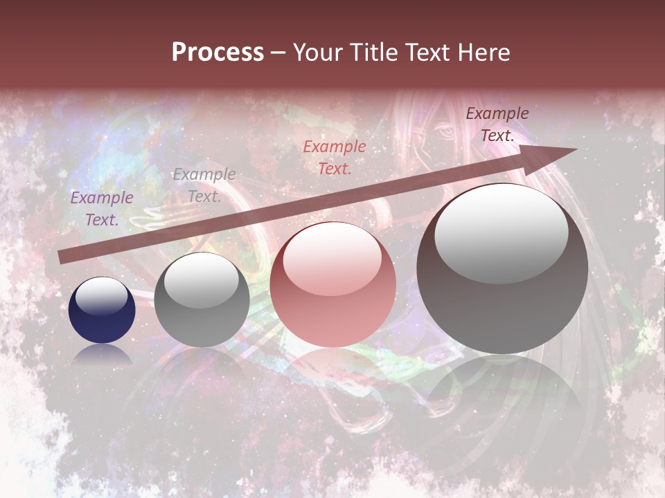 A Woman With Long Hair Is Dancing On A Colorful Background PowerPoint Template