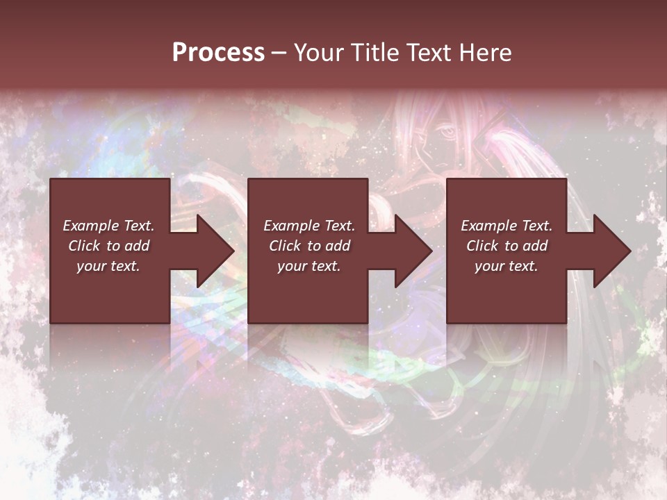 A Woman With Long Hair Is Dancing On A Colorful Background PowerPoint Template