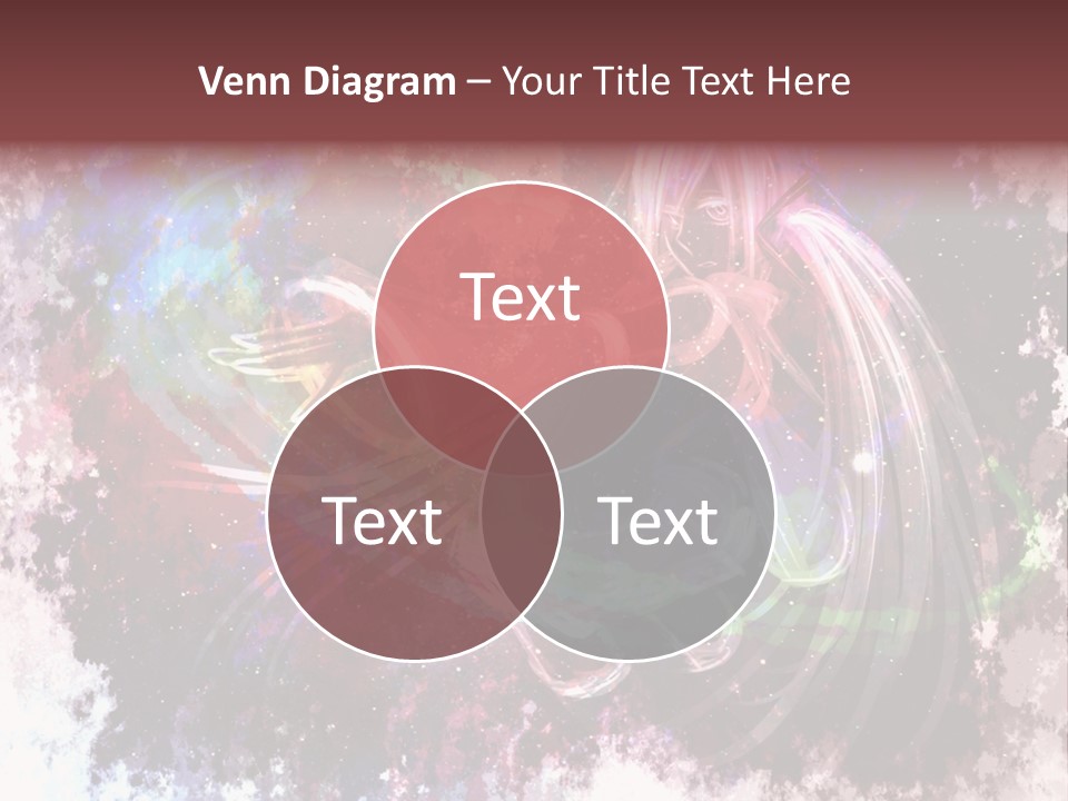 A Woman With Long Hair Is Dancing On A Colorful Background PowerPoint Template