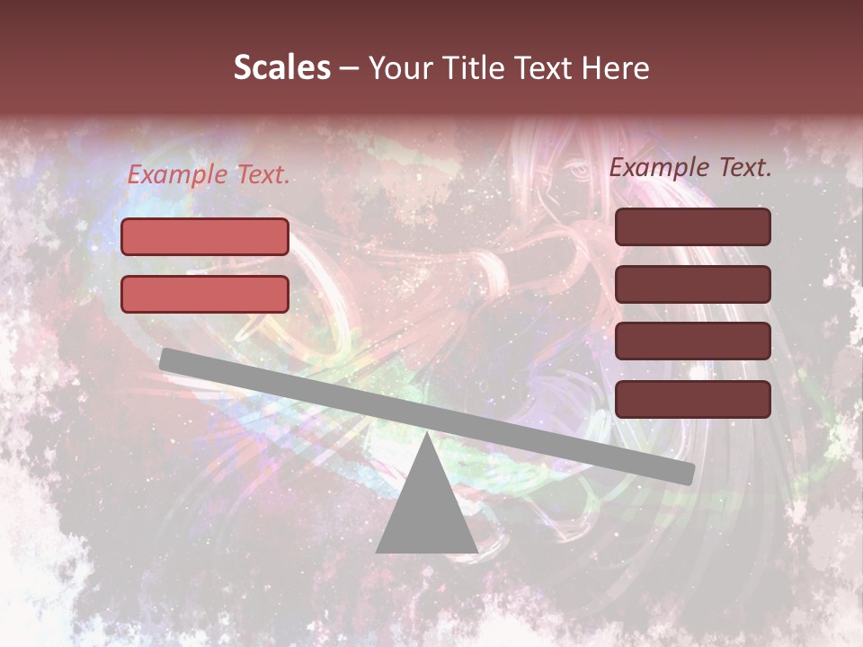 A Woman With Long Hair Is Dancing On A Colorful Background PowerPoint Template