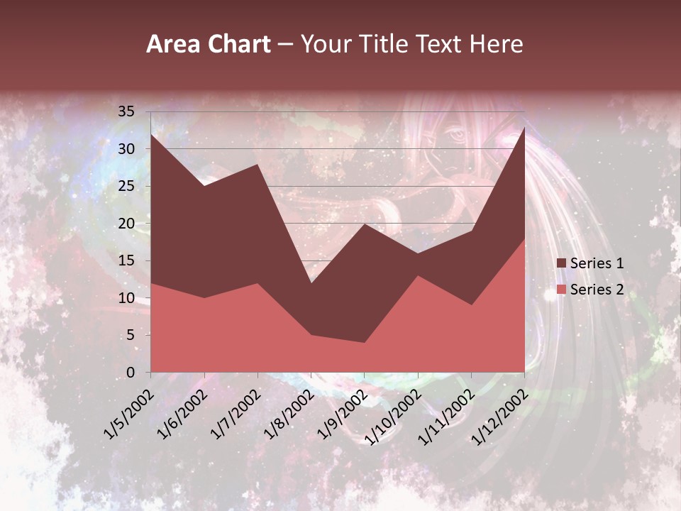 A Woman With Long Hair Is Dancing On A Colorful Background PowerPoint Template