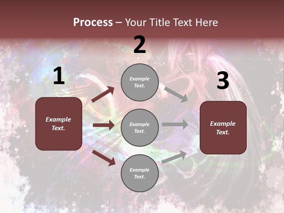 A Woman With Long Hair Is Dancing On A Colorful Background PowerPoint Template