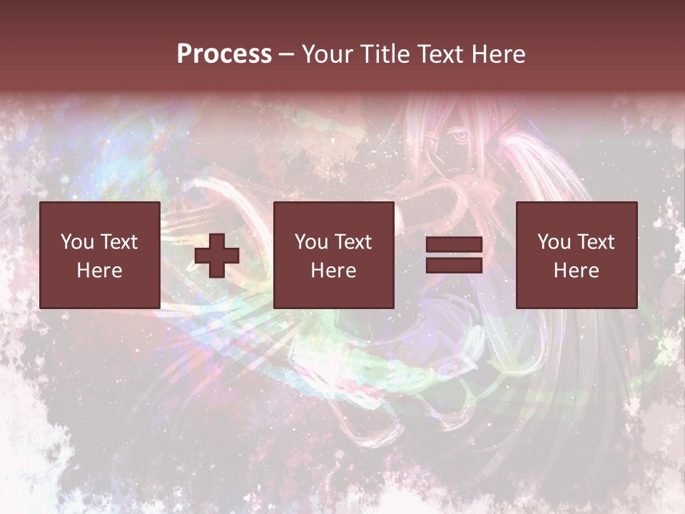 A Woman With Long Hair Is Dancing On A Colorful Background PowerPoint Template