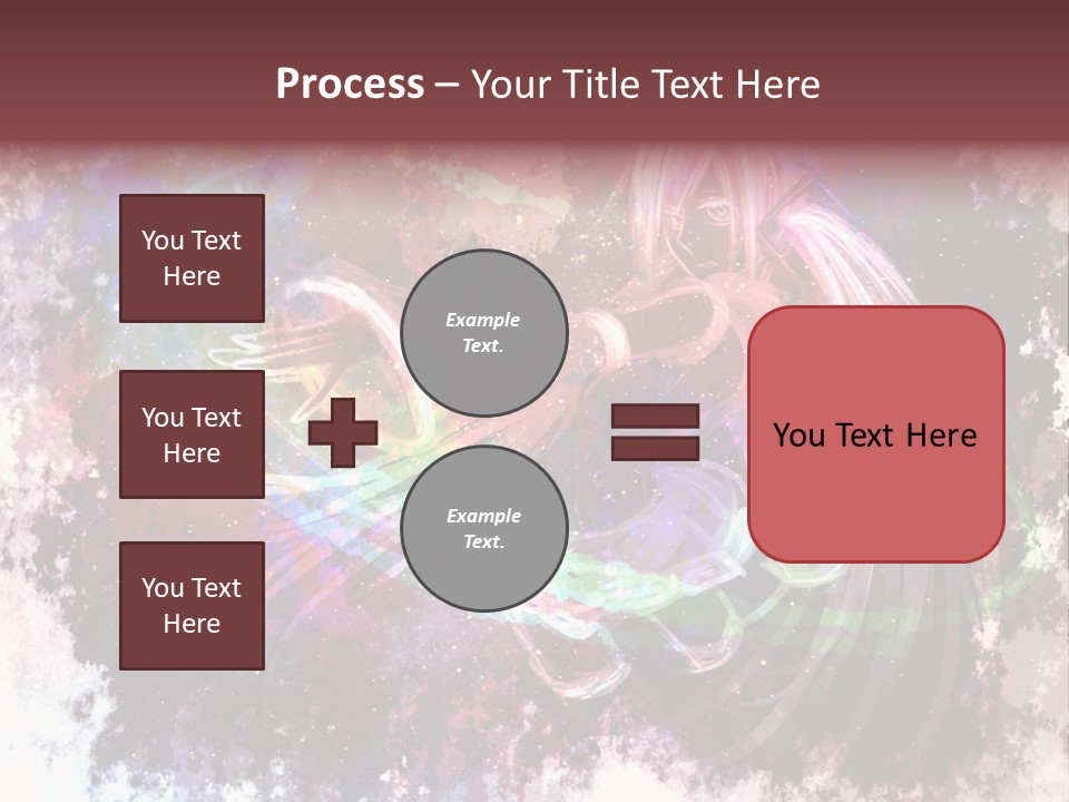 A Woman With Long Hair Is Dancing On A Colorful Background PowerPoint Template