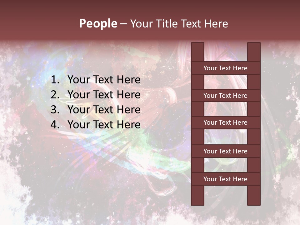 A Woman With Long Hair Is Dancing On A Colorful Background PowerPoint Template