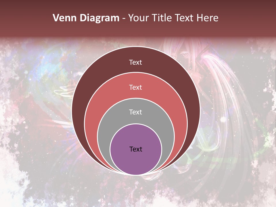 A Woman With Long Hair Is Dancing On A Colorful Background PowerPoint Template