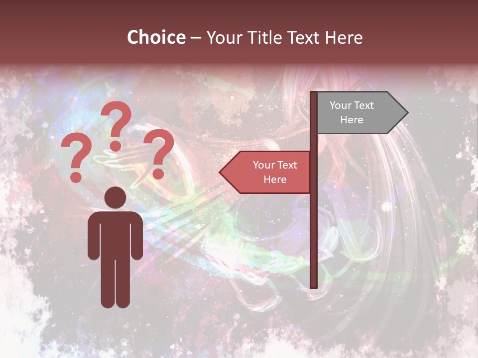 A Woman With Long Hair Is Dancing On A Colorful Background PowerPoint Template