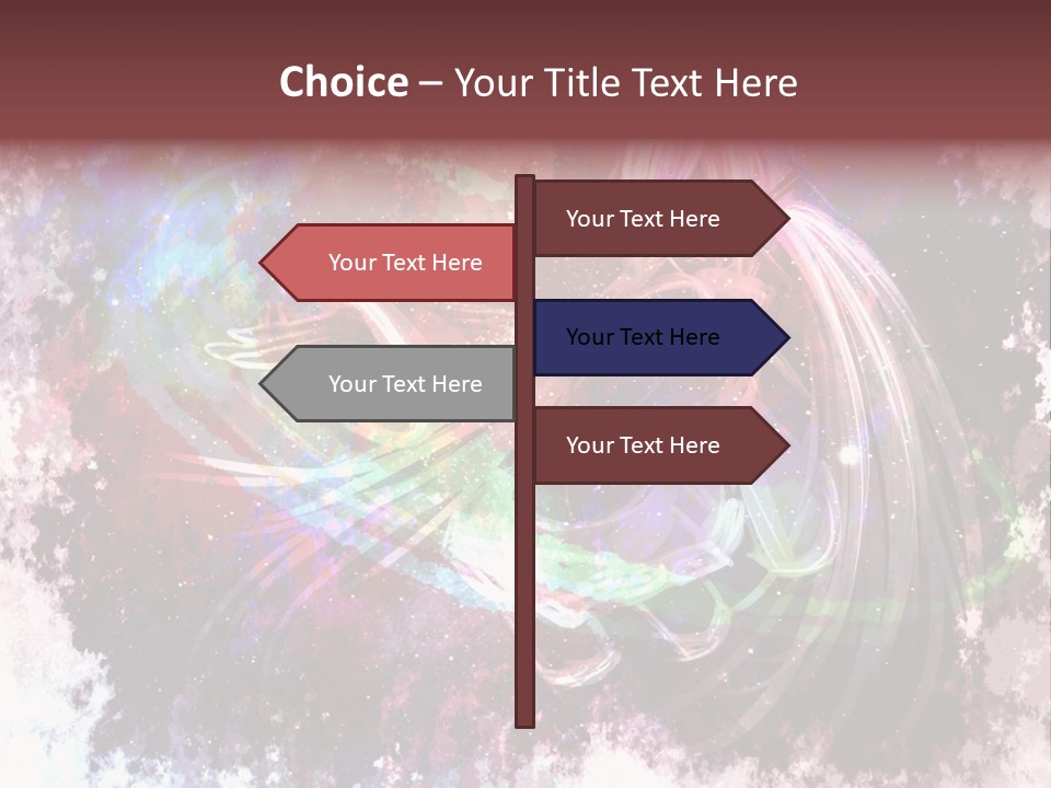 A Woman With Long Hair Is Dancing On A Colorful Background PowerPoint Template