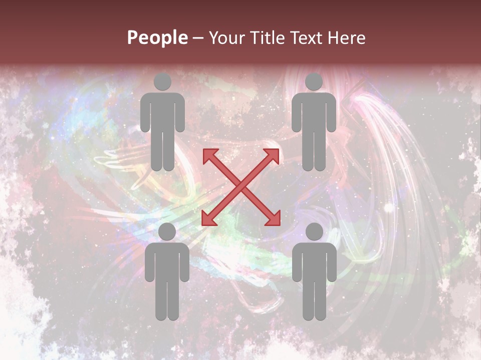 A Woman With Long Hair Is Dancing On A Colorful Background PowerPoint Template