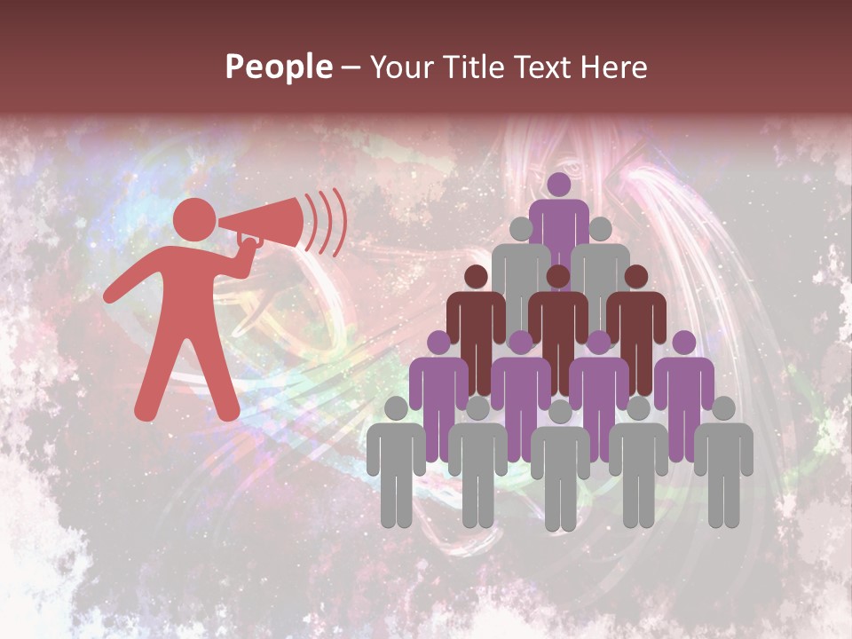 A Woman With Long Hair Is Dancing On A Colorful Background PowerPoint Template