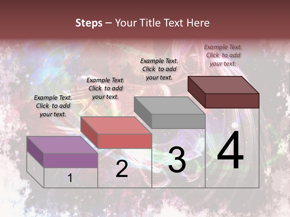 A Woman With Long Hair Is Dancing On A Colorful Background PowerPoint Template