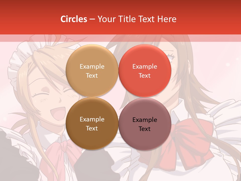 A Couple Of Anime Girls With Long Hair PowerPoint Template