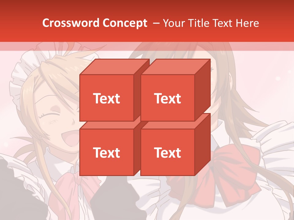 A Couple Of Anime Girls With Long Hair PowerPoint Template