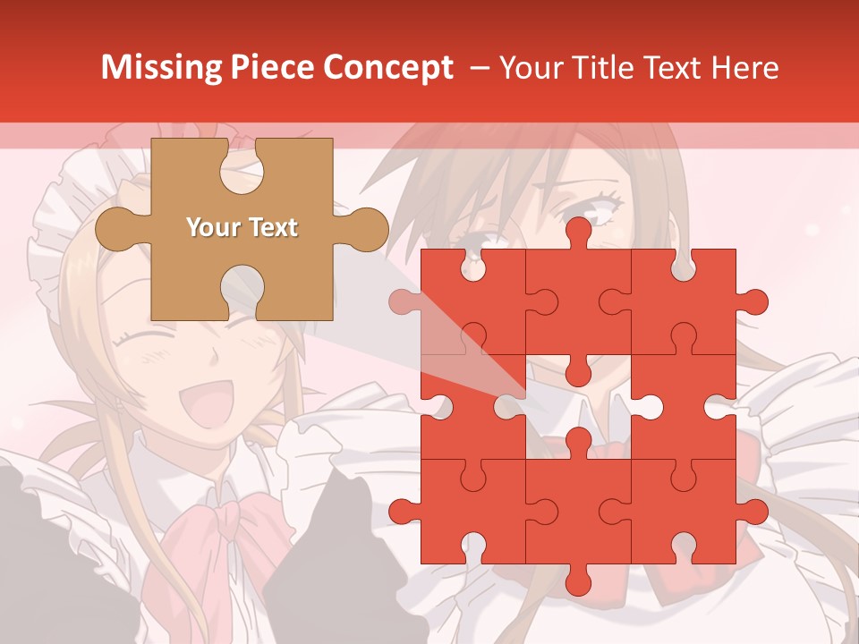 A Couple Of Anime Girls With Long Hair PowerPoint Template