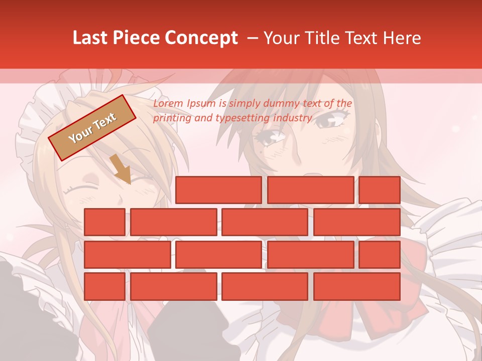 A Couple Of Anime Girls With Long Hair PowerPoint Template