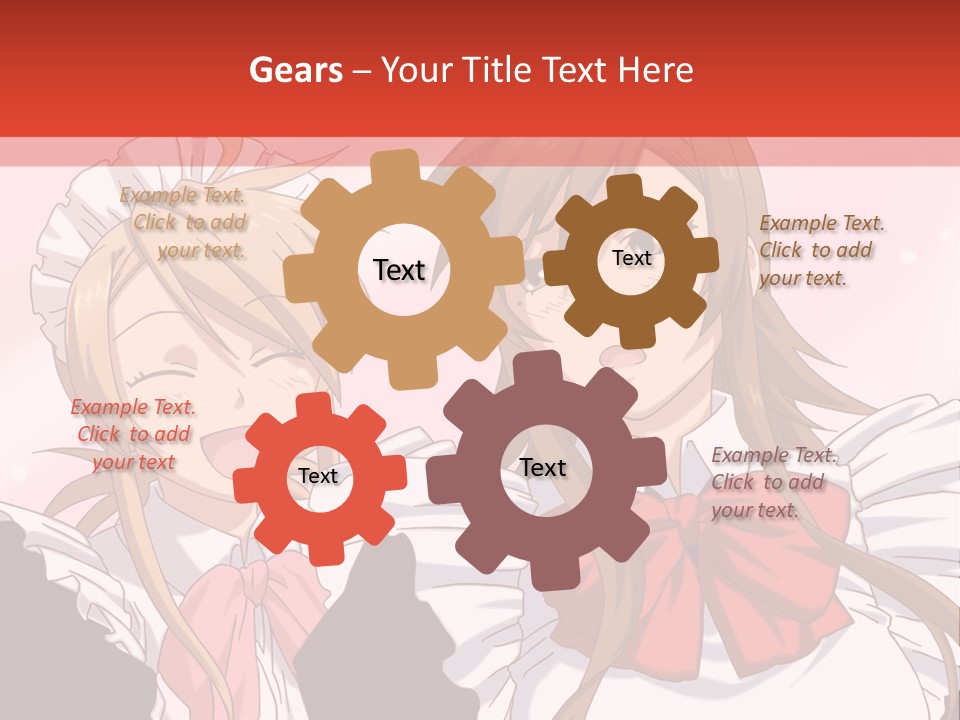 A Couple Of Anime Girls With Long Hair PowerPoint Template