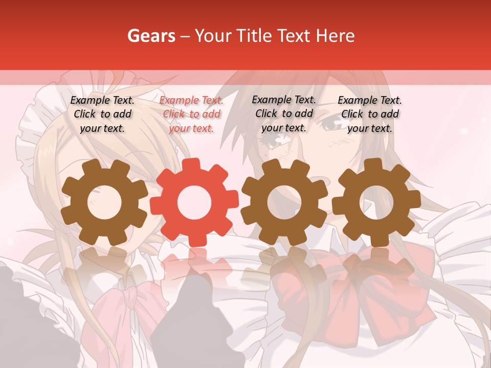 A Couple Of Anime Girls With Long Hair PowerPoint Template