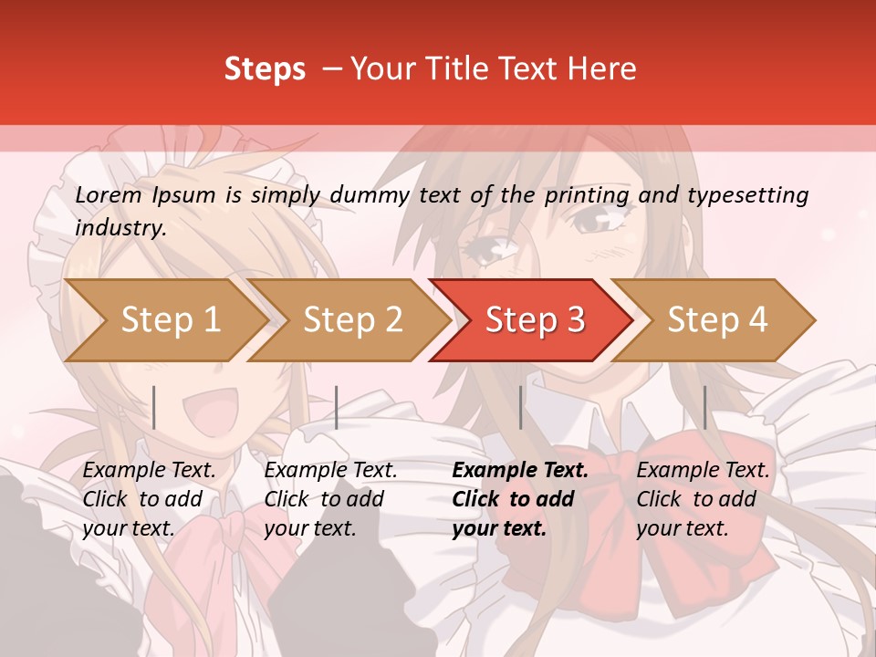 A Couple Of Anime Girls With Long Hair PowerPoint Template