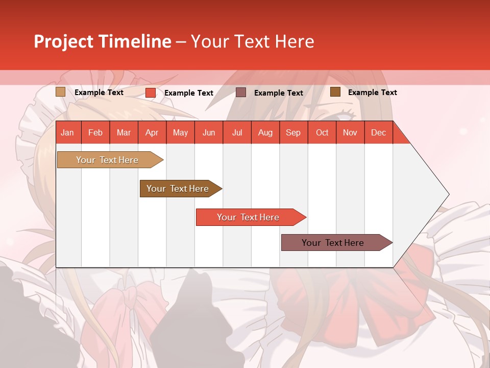 A Couple Of Anime Girls With Long Hair PowerPoint Template
