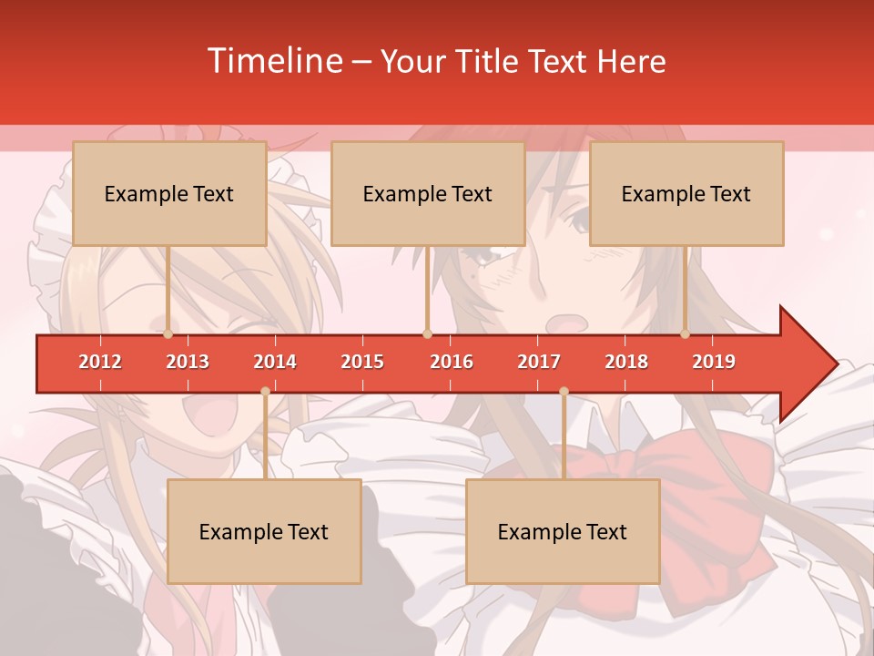 A Couple Of Anime Girls With Long Hair PowerPoint Template