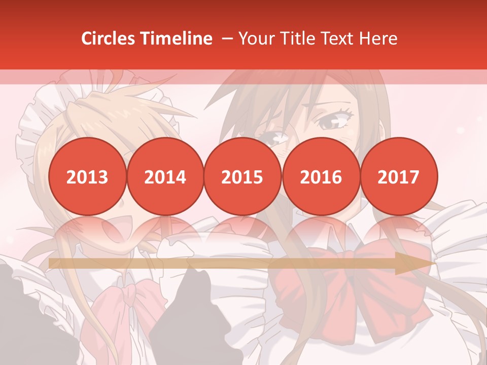 A Couple Of Anime Girls With Long Hair PowerPoint Template