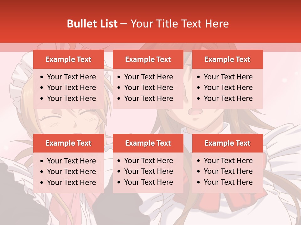 A Couple Of Anime Girls With Long Hair PowerPoint Template