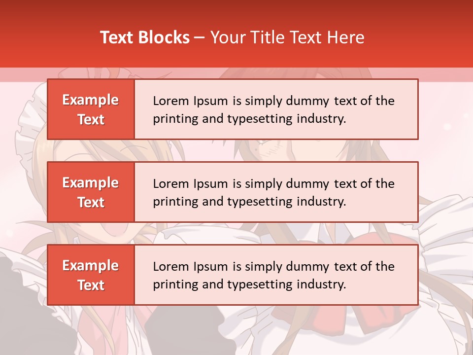 A Couple Of Anime Girls With Long Hair PowerPoint Template