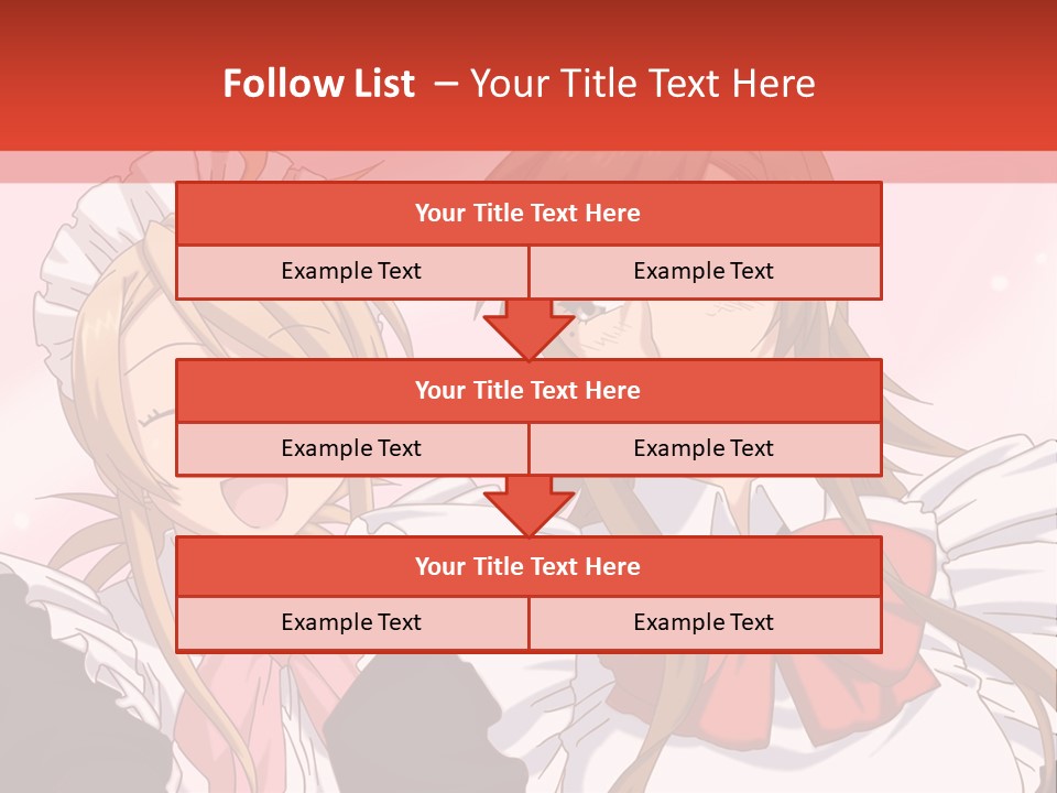 A Couple Of Anime Girls With Long Hair PowerPoint Template