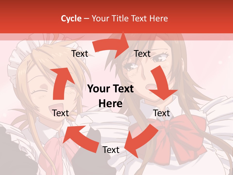 A Couple Of Anime Girls With Long Hair PowerPoint Template