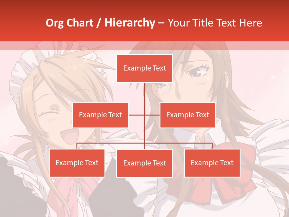 A Couple Of Anime Girls With Long Hair PowerPoint Template