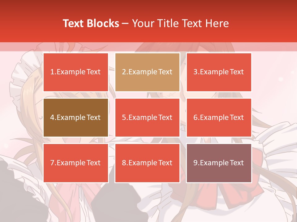 A Couple Of Anime Girls With Long Hair PowerPoint Template