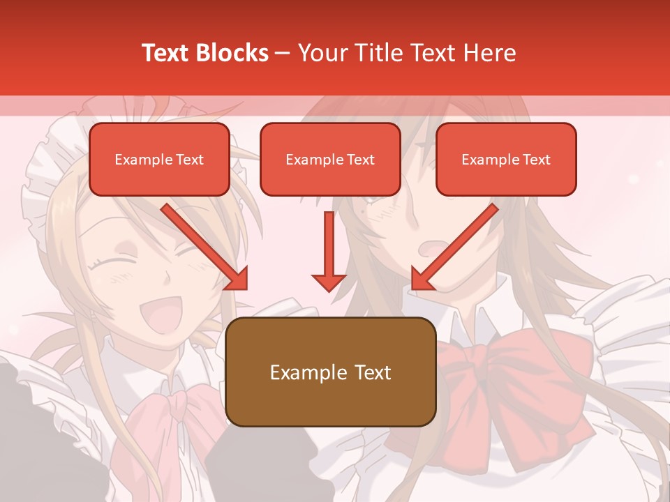 A Couple Of Anime Girls With Long Hair PowerPoint Template