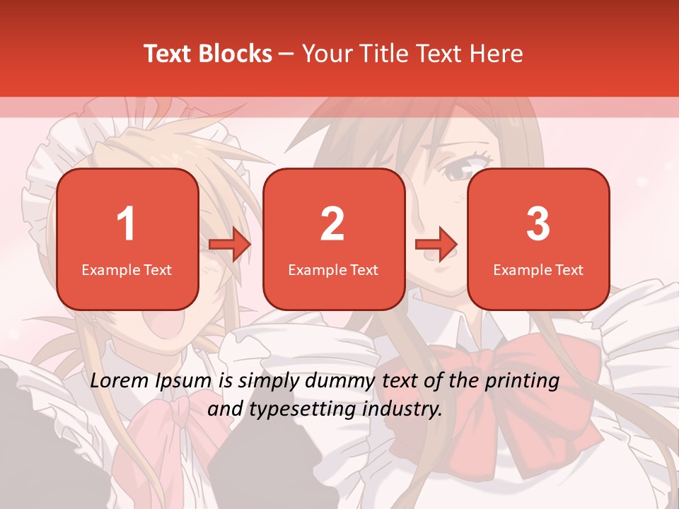 A Couple Of Anime Girls With Long Hair PowerPoint Template