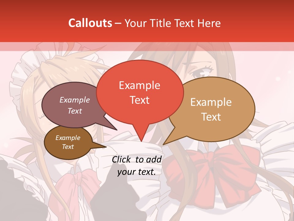 A Couple Of Anime Girls With Long Hair PowerPoint Template