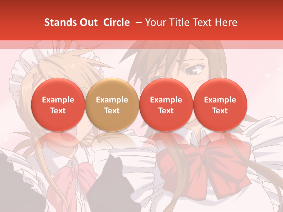 A Couple Of Anime Girls With Long Hair PowerPoint Template