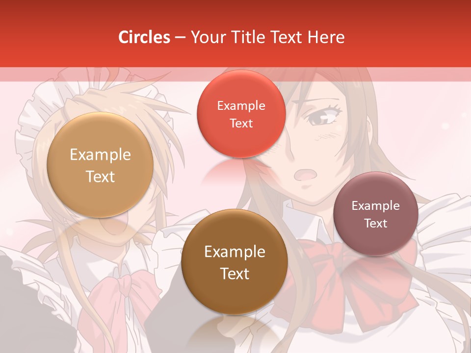 A Couple Of Anime Girls With Long Hair PowerPoint Template