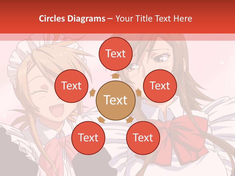 A Couple Of Anime Girls With Long Hair PowerPoint Template