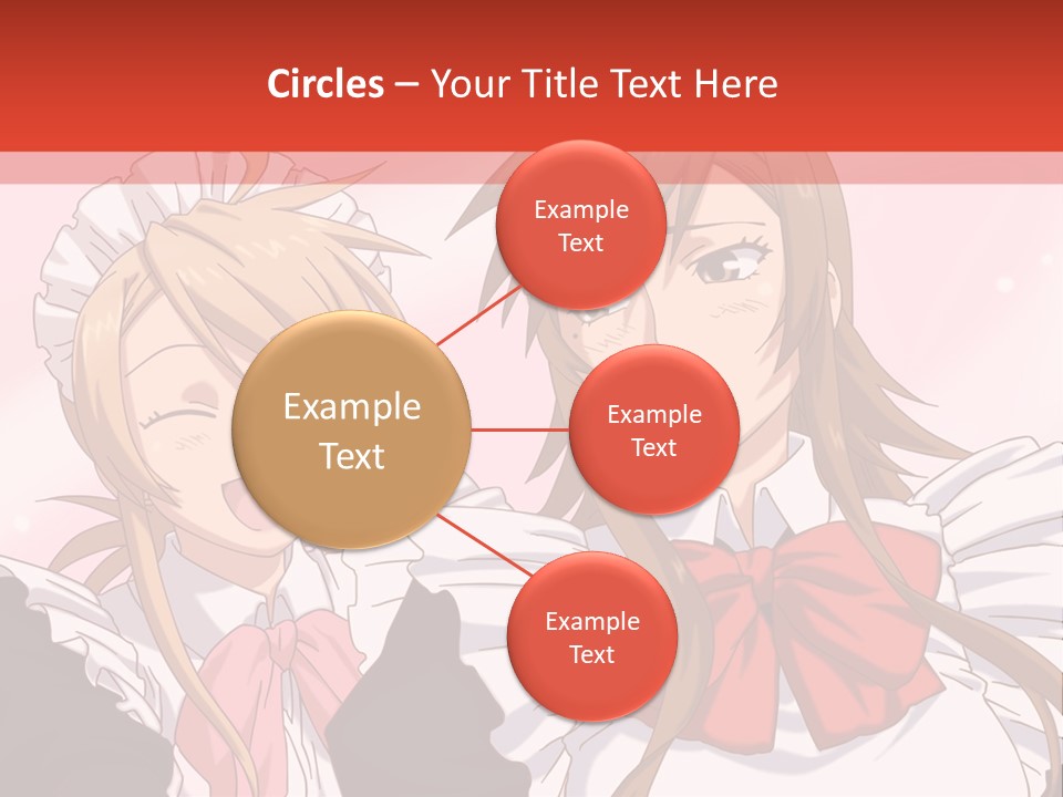 A Couple Of Anime Girls With Long Hair PowerPoint Template
