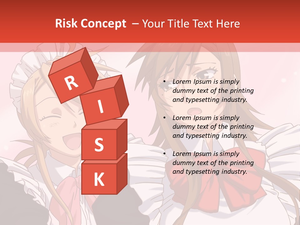 A Couple Of Anime Girls With Long Hair PowerPoint Template