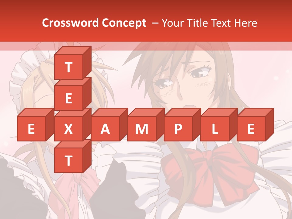 A Couple Of Anime Girls With Long Hair PowerPoint Template