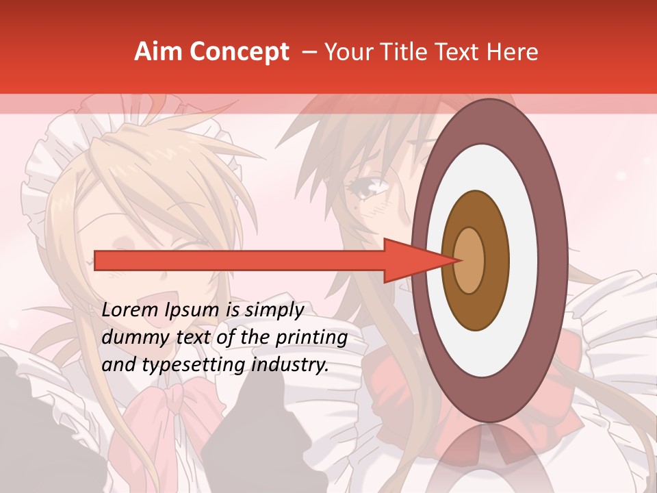 A Couple Of Anime Girls With Long Hair PowerPoint Template