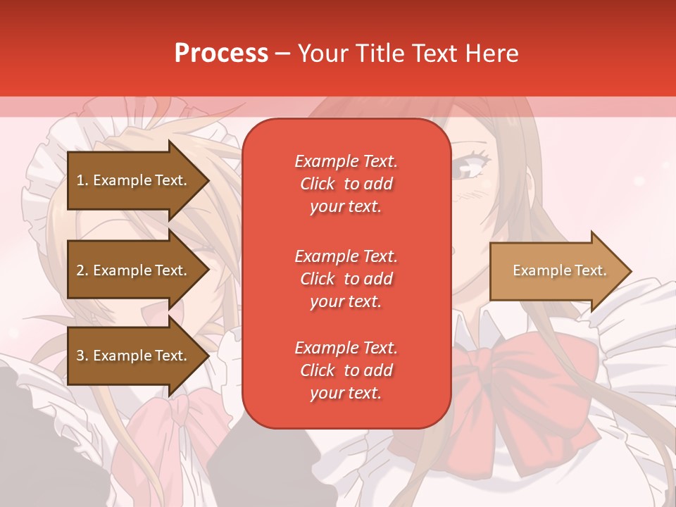 A Couple Of Anime Girls With Long Hair PowerPoint Template