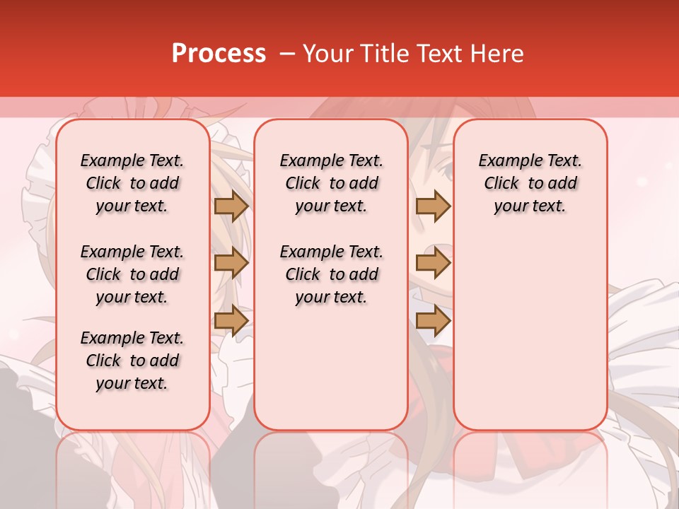 A Couple Of Anime Girls With Long Hair PowerPoint Template