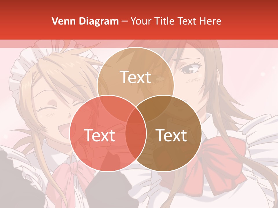 A Couple Of Anime Girls With Long Hair PowerPoint Template