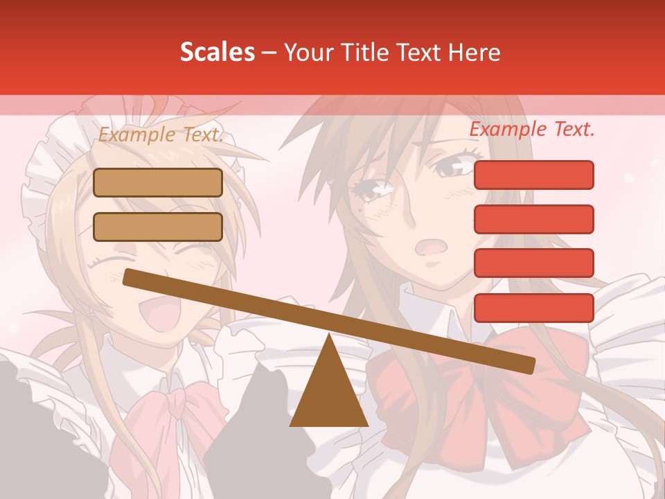 A Couple Of Anime Girls With Long Hair PowerPoint Template
