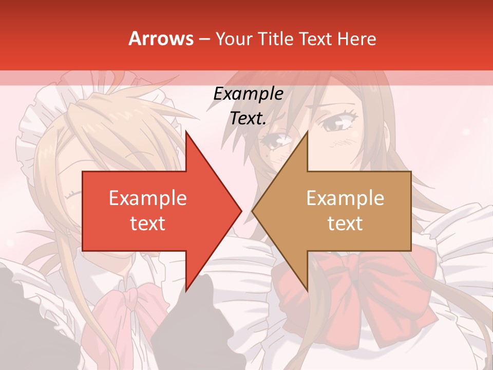 A Couple Of Anime Girls With Long Hair PowerPoint Template