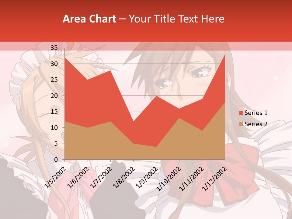 A Couple Of Anime Girls With Long Hair PowerPoint Template